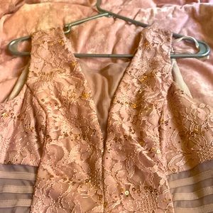 Rose gold dress